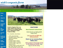 Tablet Screenshot of nicksorganicfarm.com